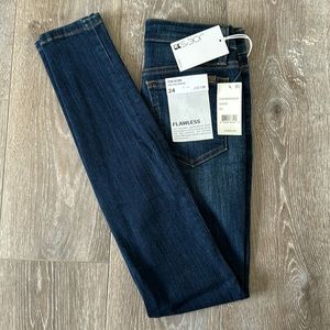 Women Dark Blue Jeans Joe’s The Icon Mid Rise Skinny Size 24